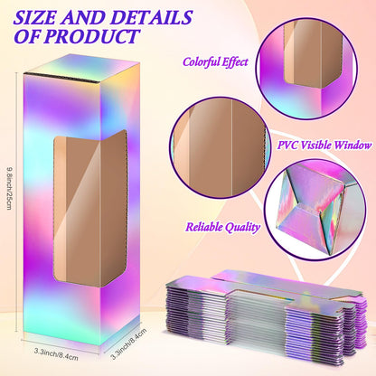 CTOSREE 50 Pcs Tumbler Shipping & Exhibition Boxes - Sublimation Gift Box for 12 Oz, 20 Oz, 30 oz Heat Press Sublimation Blanks Tumblers