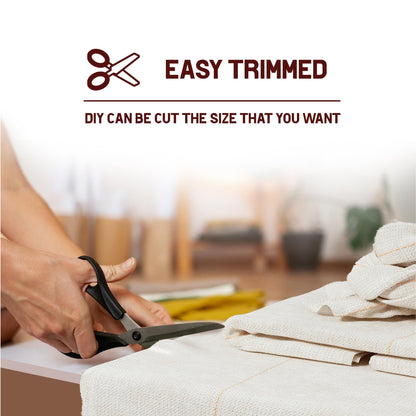 Primary Tufting Cloth 80"x80" - Rug Making Kit with Glue - Punch Needle Embroidery - Monk Cloth Fabric