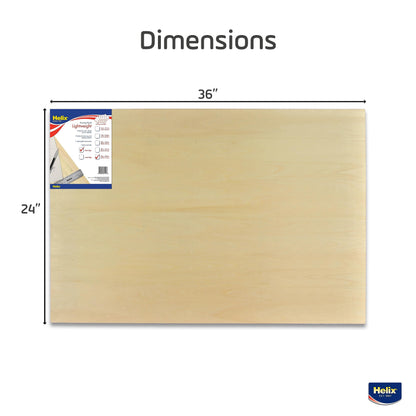 Maped - Helix Wooden Lightweight Drawing Board 24 x 36 Inch - Students and Artists - Sketching Outdoors - Lightweight Portability - Premium All-Wooden Construction, Sanded Basswood, Air-Tite core