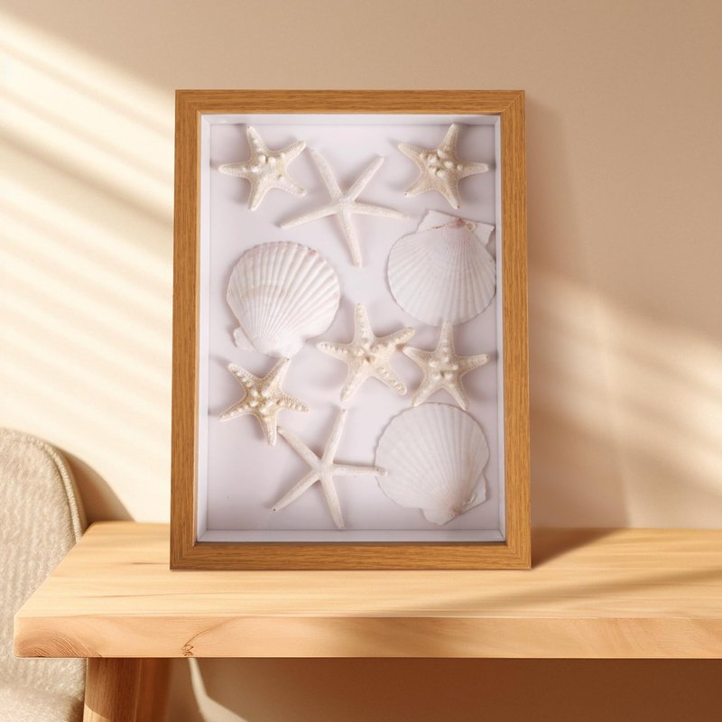 PPCLION 24 PCS Natural Starfish 2-4" and Scallop Shell for Crafts Making Beach Theme Party Wedding Decoration, Home Wall Decor, Christmas Ornaments