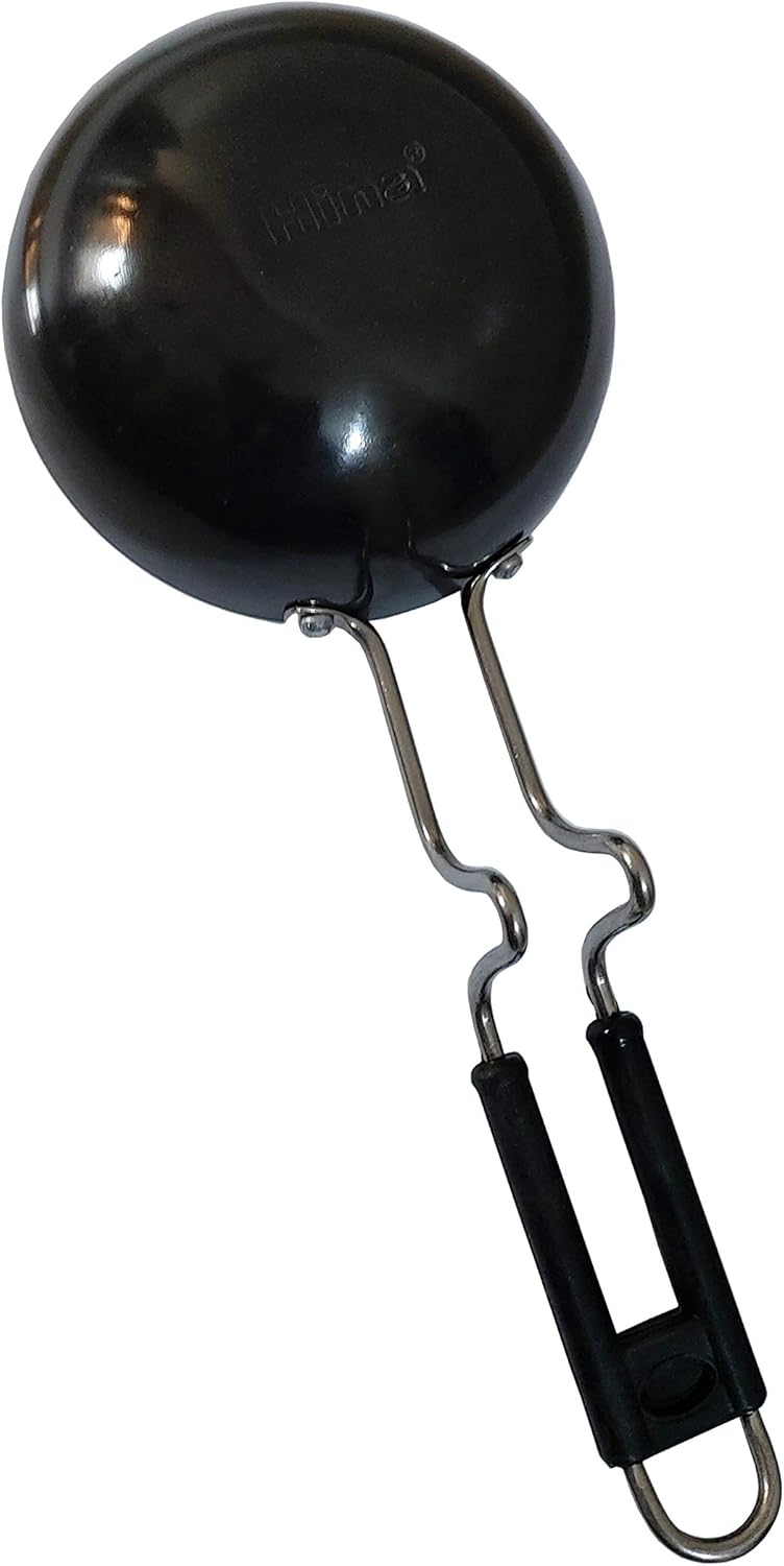 Sahishnu Online & Marketing Non Stick Hard Anodized Tadka Pan, Large Pan for Saag, Dal, Kadhi, Dhokla