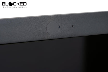 Stackable Webcam/Camera Vinyl Covers | 95 Low-Tack Restickable Webcam Sticker | 5-Sizes | Black 95-Pack (Muted Matte)