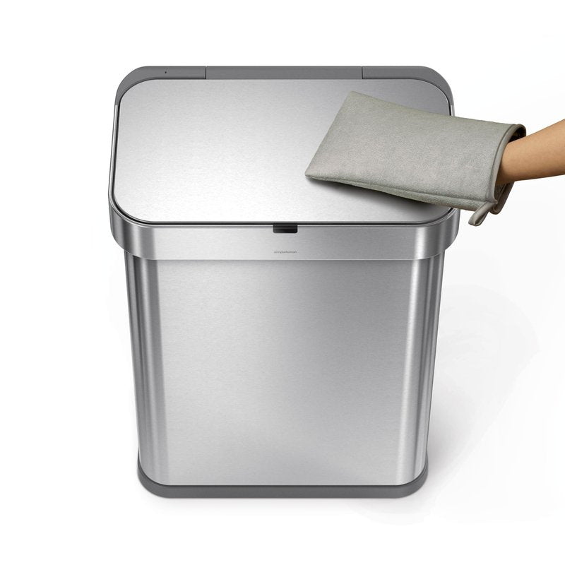 simplehuman Microfiber Cleaning Mitt for Stainless Steel 6" x 9-3/4"