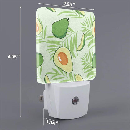 Caifujiqi Night Light Plug-in Dusk to Dawn Smart Sensor White Led Nightlight for Bedroom Bathroom Kitchen Hallway Stairs Energy Efficient Decor Desk Lamp