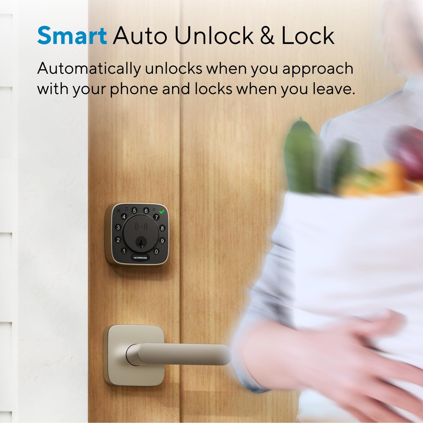 ULTRALOQ Bolt NFC WiFi Smart Lock, Keyless Entry Deadbolt with iPhone/Android Tap, App Remote Control, Keypad, Works with Apple Home, Siri, Alexa, BHMA Certified, Easy Install, 10 Mo. Battery