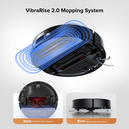 roborock Q7 L5 Robot Vacuum and Mop Combo, 8,000Pa Suction, Upgraded from Q5 Pro, Dual Anti-Tangle System, LiDAR Navigation, Multi-Level Mapping, Self-Charging Robotic Vacuum Cleaner, Black