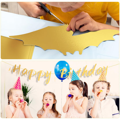 100 Sheets Metallic Gold Cardstock Paper Bulk, Gold Paper Foil Board 12" x 12", Mirror Finish Surface, Gold Glitter Paper 250gsm for Crafting Card Making Invitations Decorations