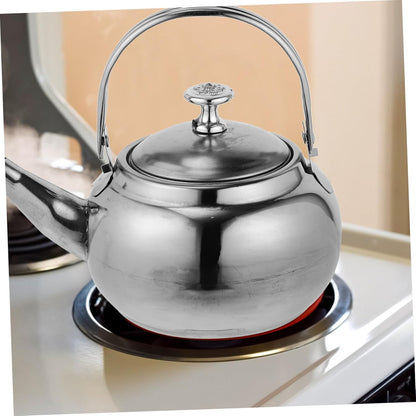 Camping Stoves Hot Water Kettle, Stainless Steel Tea Kettle for Camping Coffee Pot