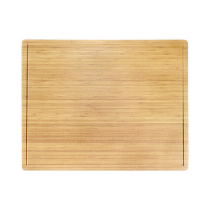BambooMN Bamboo Burner Cover Cutting Board - 3 Ply - Extra Large - Grooved/Flat (30" x 24" x 0.75") - 2 Pieces