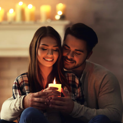 HomeLights Pillar Candles - 2.7x6 inch | 60 Hours Burning, 6 Count - White Unscented Smokeless European Pillar Candles - Perfect for Wedding, Parties, Spas, Home Gatherings and Dinner