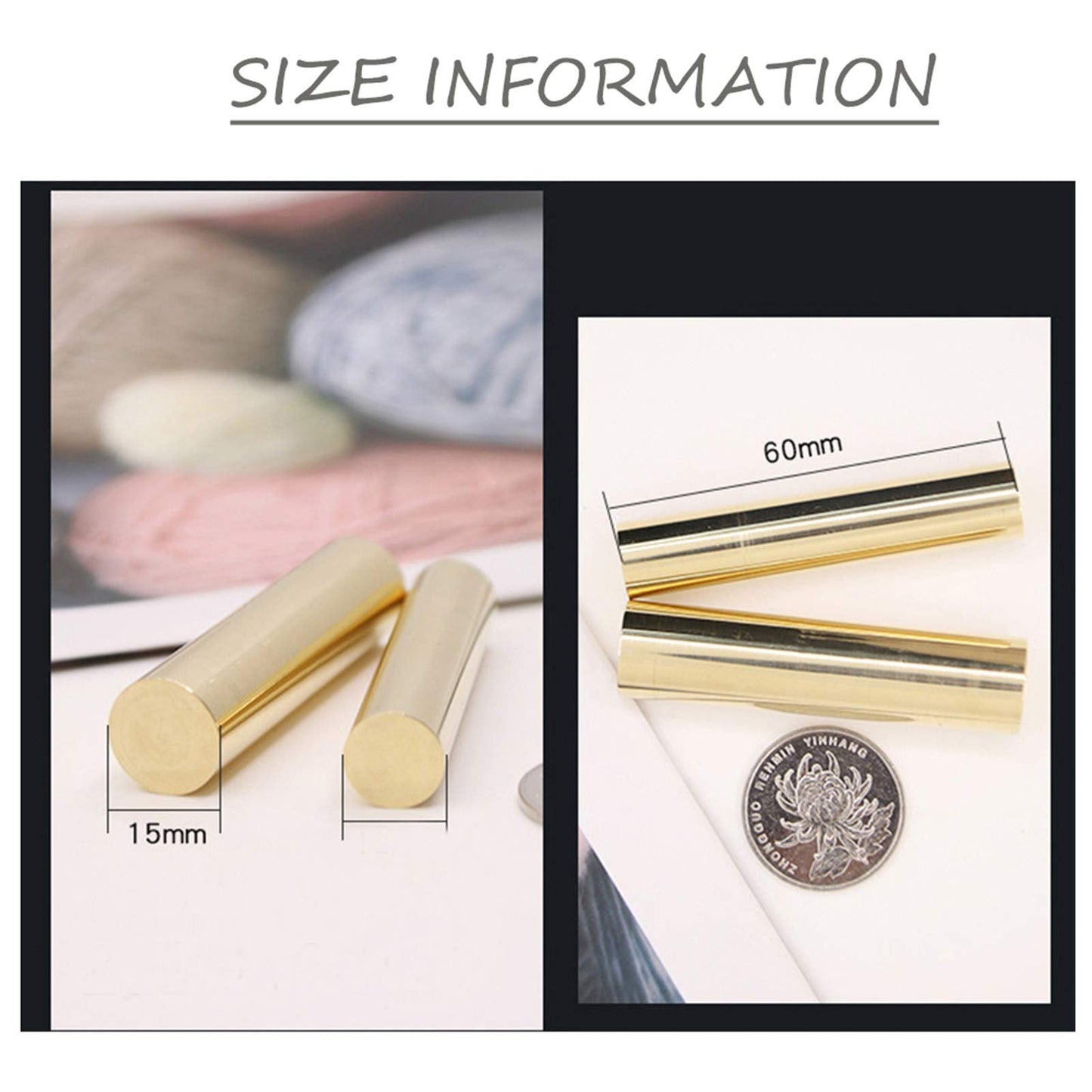 CRASPIRE Mini 15mm Wax Seal Stamp 2 Sides Pattern Butterfly Dragonfly Brass Stamp Vintage Mini Wax for Wedding Invitations Envelopes Halloween Christmas Thanksgiving Gift Packing