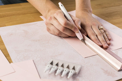 Cricut Self Healing Cutting Mat - Mat for use with TrueControl Knife, Rotary Cutter, Craft Knife, Xacto Knife - 12" x 12", Decorative, 2X Healing, Extra-Thick Cricut Cutting Mat, Rose