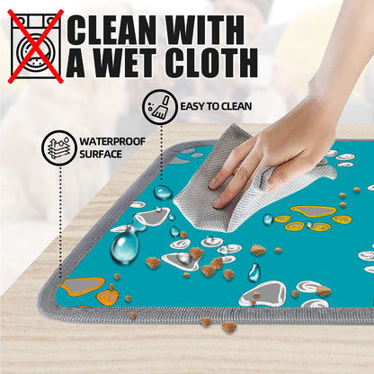 furrybaby Pet Heating Pad, Waterproof Dog Heating Pad Mat for Cat with Durable Anti-Bite Tube Indoor for Puppies Dogs Cats (1 Pack Black, 17 X 17in, Temp Adjustable)