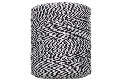 JAM PAPER Twine - Black & White Baker's Twine - 500 Yards - Sold Individually