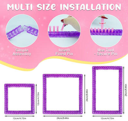 BLISSIQUEE Weaving Loom for Kids 288 Loops 12 Colors Potholder Weaving Loom Knitting Arts and Crafts Kit for Kids Beginners Pot Holder DIY Project Ages 6 7 8 10 12 13 Years Old