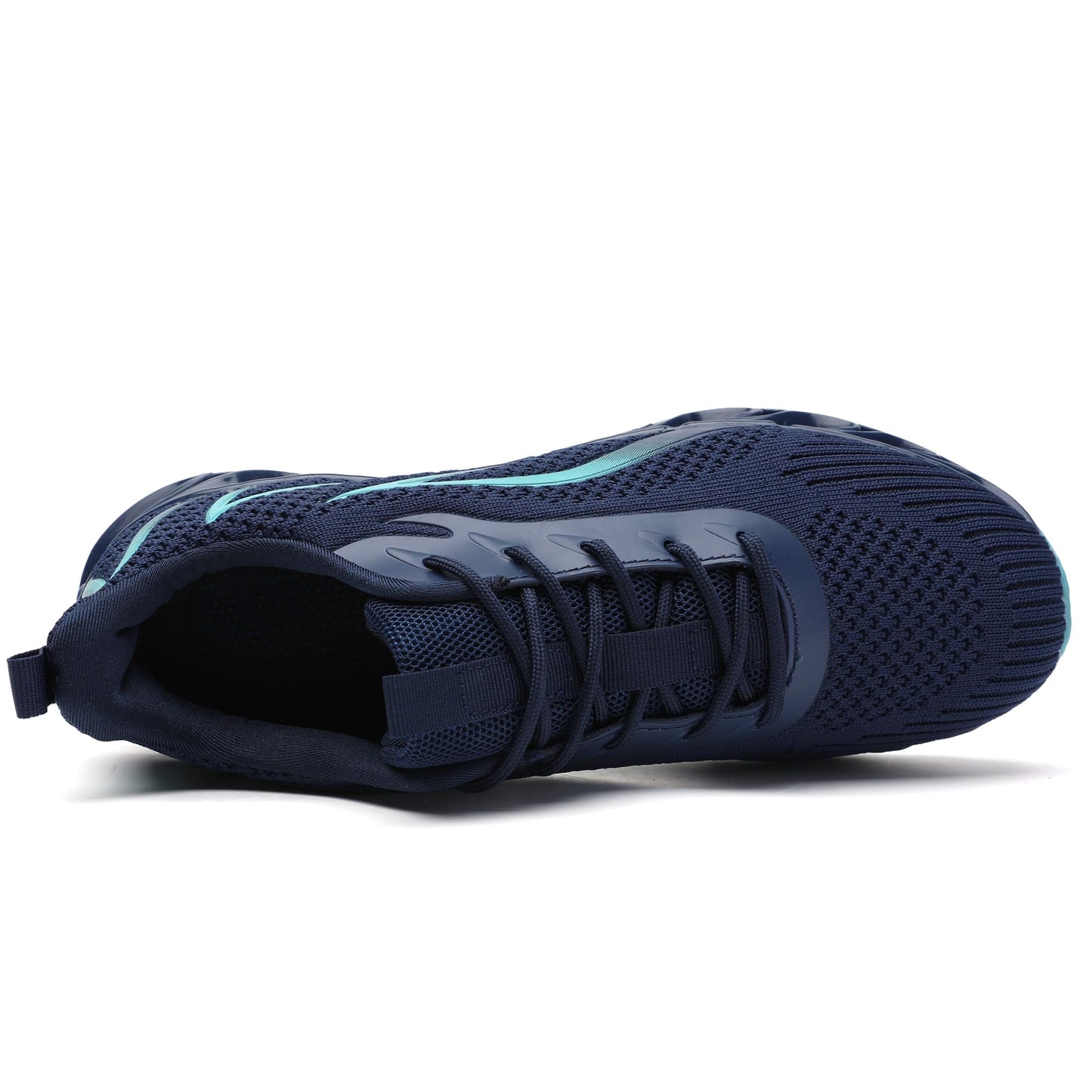 wanhee Running Shoes for Men Sneakers Blue Size 9.5 Athletic Jogging Tennis Walking Shoes Breathable Fashion Gym Runner Trail Workout Shoes