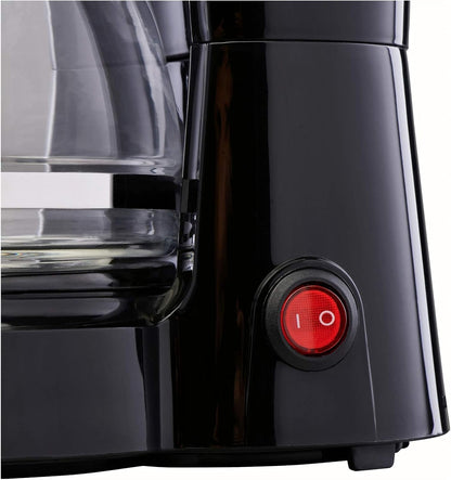 Mainstays 5 Cup Black Coffee Maker with Removable Filter Basket for Easy Cleaning