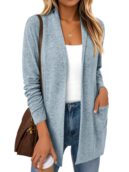 LILLUSORY Cardigan Sweaters for Women Lightweight Open Front Cardigans Casual Loose 2025 Fall Sweater with Pockets
