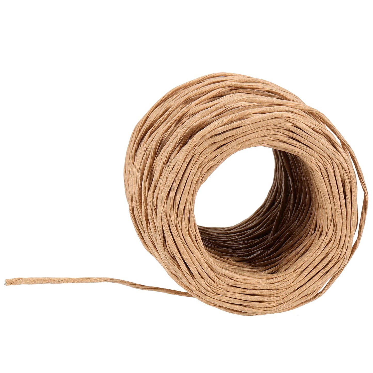 MOUYAT 4 Rolls Total 656 Feet 21 Gauge 2mm Natural Floral Bind Wire Wrap Twine, Paper Covered Rustic Vine Wrapping Wire for Craft, Flower Bouquets Crown, Christmas Wreaths, Wedding, Weaving