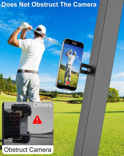 Kolasels Metal Magnetic Phone Mount for Golf Cart, Gym, Laptop, Fridge, EZGO, Club Car, Yamaha, Metal Surface, Magnet Phone Holder, Compatible with iPhone 16/15/14 Pro Max, Galaxy, 4-7" Phones