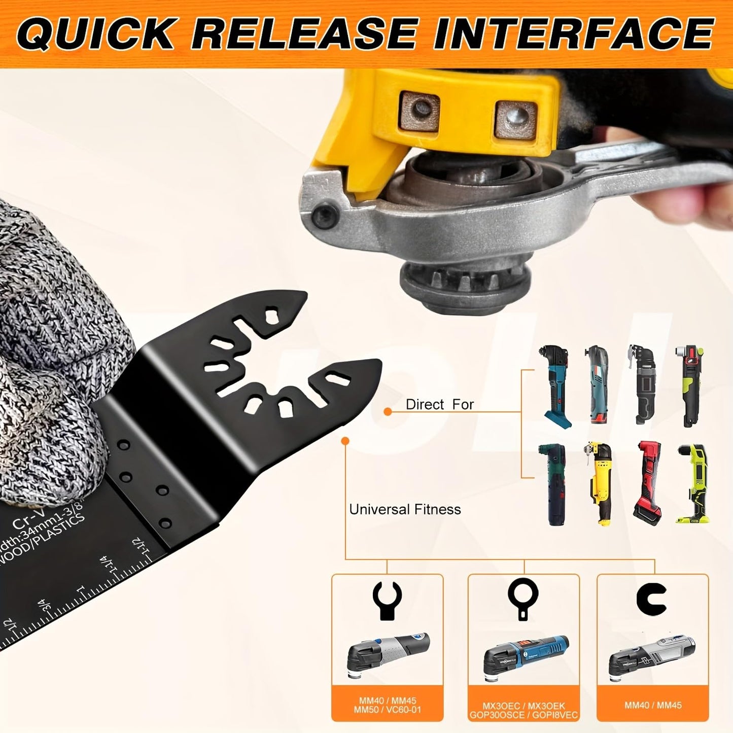 AIFICUT 10 PCS Oscillating Multi Tool Hook Knife Blade for Carpet Roof Shingles Soft Materials Universal Oscillating Tool Accessory Compatible with DeWalt Makita Milwaukee and More