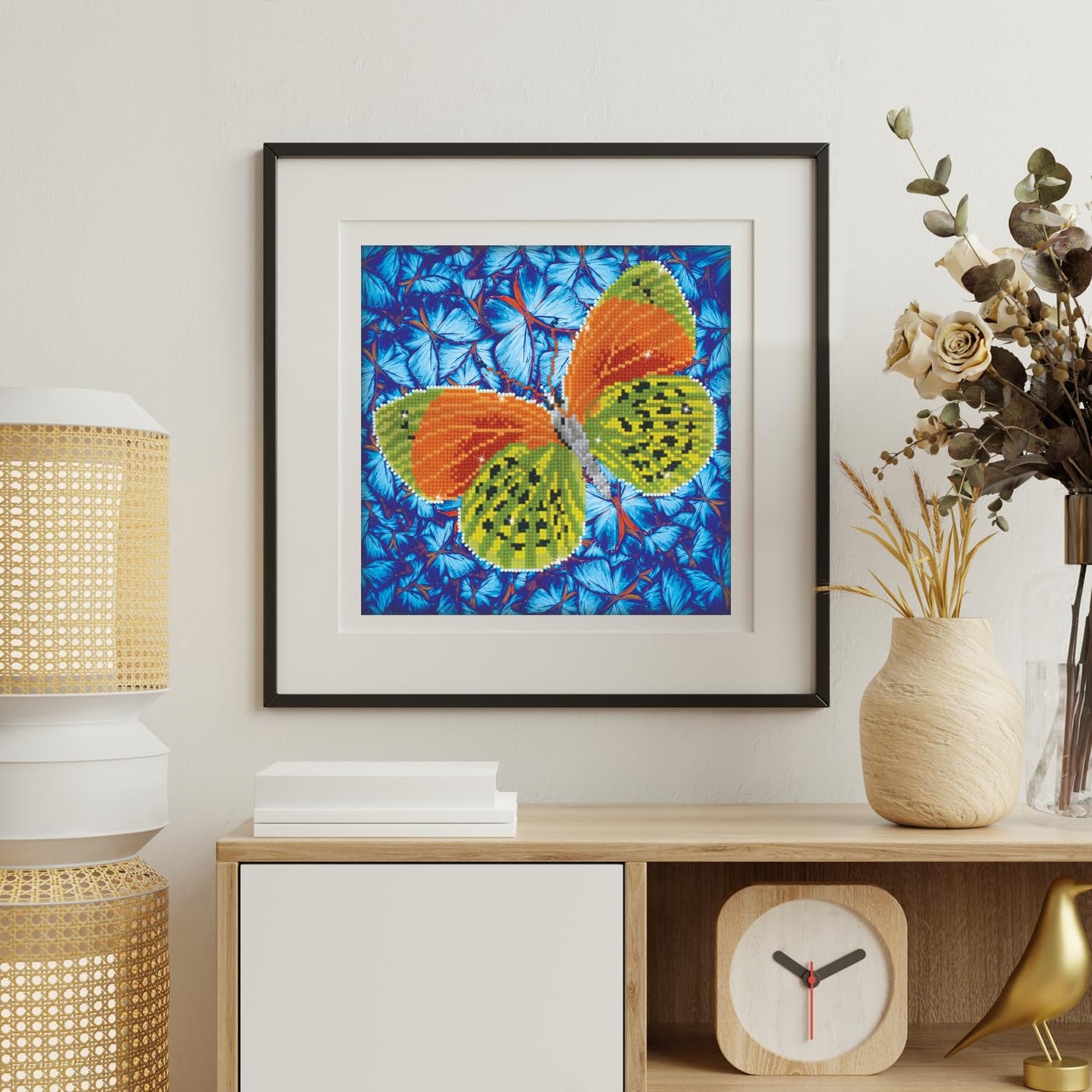 DIAMOND DOTZ Flutterby Earth Diamond Painting Kits for Adults - Diamond Art Kits a Relaxing Creative Craft Kit with Dotz Gems 12x12