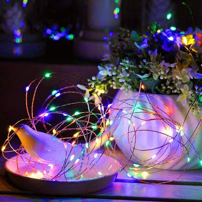 1 Pack (5m/16ft Sanniu Led Fairy Lights Battery Operated, Mini Battery Powered Copper Wire Starry String Lights