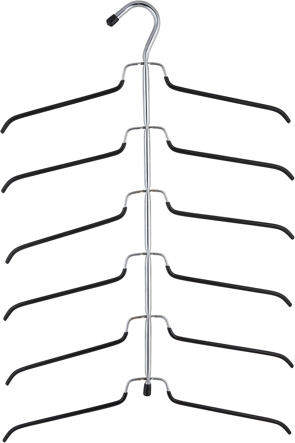 Organize It All 6 Tier Blouse Tree Hanger in Chrome