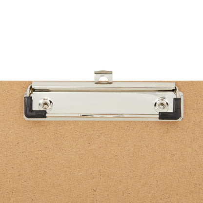 Juvale Clipboard - 11.5 x 17.4 in, Brown MDF, 4-Pack - Wood Clipboard Set with Low-Profile Metal Clip & Retractable Hook - Oversized & Portable for Drafting Board & Sketch Board Use