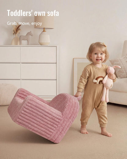 Blissful Diary Toddler Chair, Snuggly Soft Kids Sofa Chair, Supportive Toddler Couch for Girls and Boys, Kids Furniture