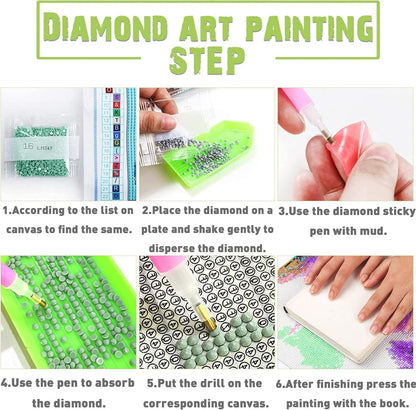 Kaliosy 5D Diamond Art Kits for Adults Planet, Large Size DIY Universe Diamond Painting Full Round Drill Crystal Art - Craft Cross Stitch Embroidery for Home Wall & Office Decor 11.81x31.5 inch
