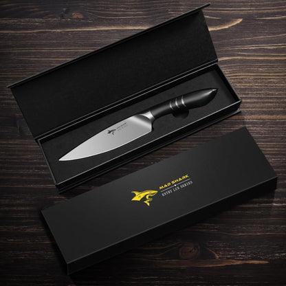 MAD SHARK 5 Inch Ultra Sharp Paring Knife, German Stainless Steel, Ergonomic Handle Design, Chopping Knife for Precise Cutting, Peeling, Slicing
