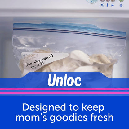 Ziploc Two Gallon Food Storage Freezer Bags, Grip 'n Seal Technology for Easier Grip, Open, and Close, 10 Count, Pack of 3 (30 Total Bags) (Packaging May Vary)