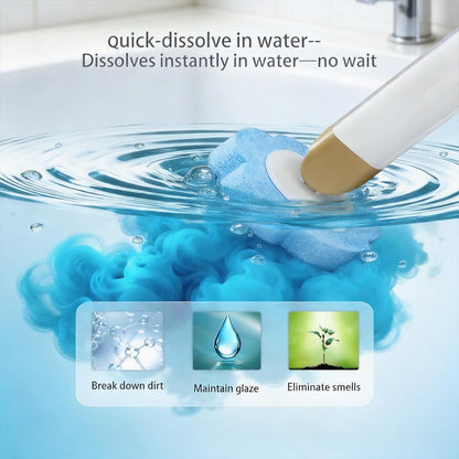 KIRIKIT 48 (1 Wand+48 Disposable Toilet Brush with Refill Heads and Holder Includes Storage Caddy&Toilet Bowl Wand