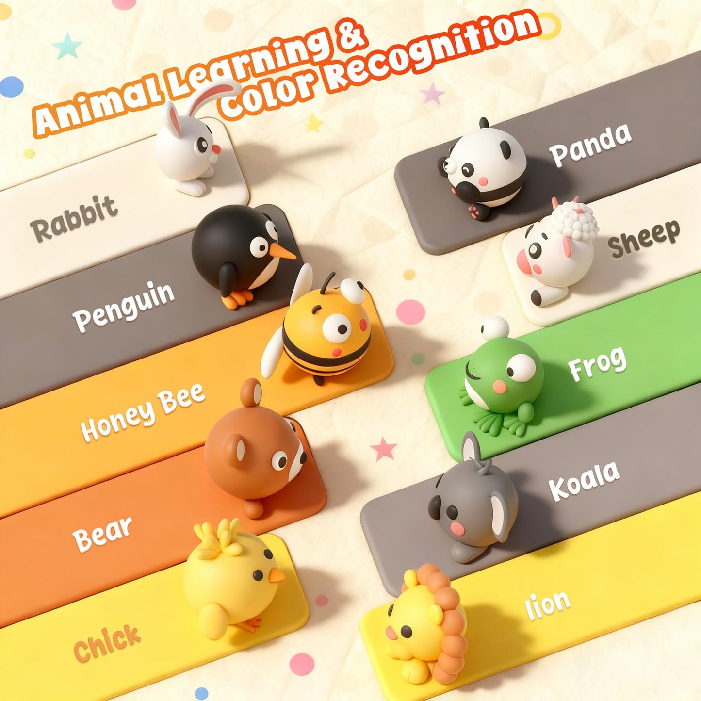 Air Dry Clay for Kids: Modeling Clay Animals DIY 10 PCS Blind Box Craft, Non-Stick Safe Air Dry Clay Kit with Sculpting Tools Mystery Box Gift for Girls Boys 3 4 5 6 7 8 9 Years Old