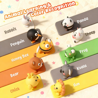 Air Dry Clay for Kids: Modeling Clay Animals DIY 10 PCS Blind Box Craft, Non-Stick Safe Air Dry Clay Kit with Sculpting Tools Mystery Box Gift for Girls Boys 3 4 5 6 7 8 9 Years Old