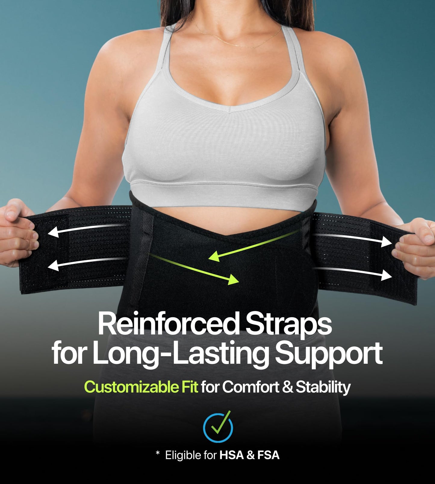 5XL Plus Size Back Brace – Adjustable Lumbar Support for Women & Men | Lower Back Pain Relief & Injury Prevention | Discreet Under-Clothes Belt for Big, Tall, Obese & Overweight Individuals