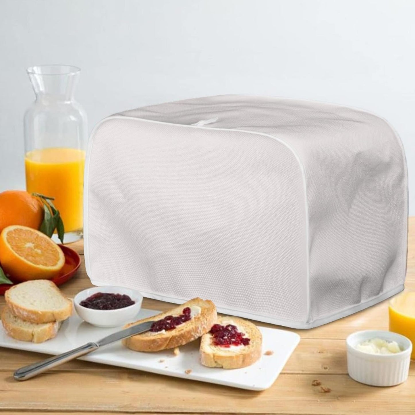 Yellow Toaster Dust Cover, Universal Storage Bag for 2 Slice Bread Toaster, Small Appliance Cover