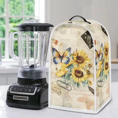 Blender Cover Kitchen Appliance Cover, Washable Coffee Machine Cover, Stand Mixer Cover with Top Handle, Butterfly