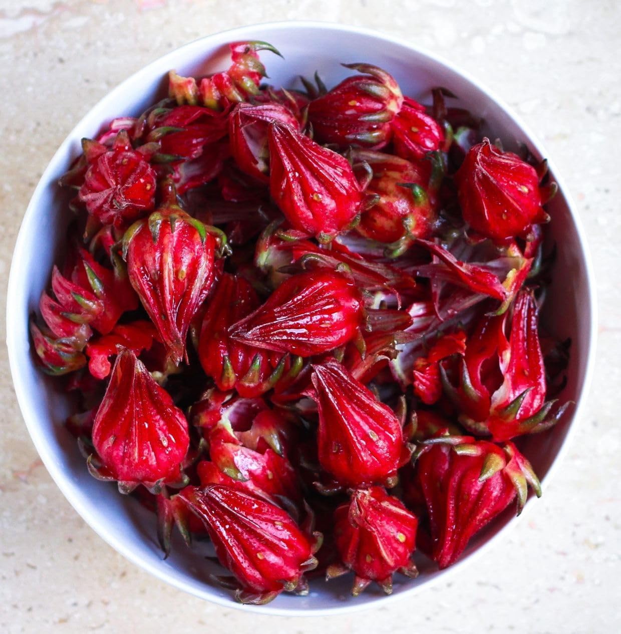 1/4 2026 TomorrowSeeds - Red Hibiscus Roselle Seeds - Pound - for Planting Hibiscus Sabdariffa Burmese Chin Baung