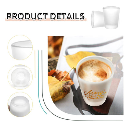 YOUKE OLA 72 Pack Sublimation Shot Glasses Cups with Heavy Base Sublimation Blanks Cute Shot Glass Tumbler Bulk for Heat Press, Personalized Gift, Wedding, Party, 1.5oz Frosted