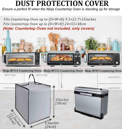 Air Fry Countertop Oven Cover: Waterproof Heat-Resistant Dust-Proof Cover for Ninja SP101/SP351