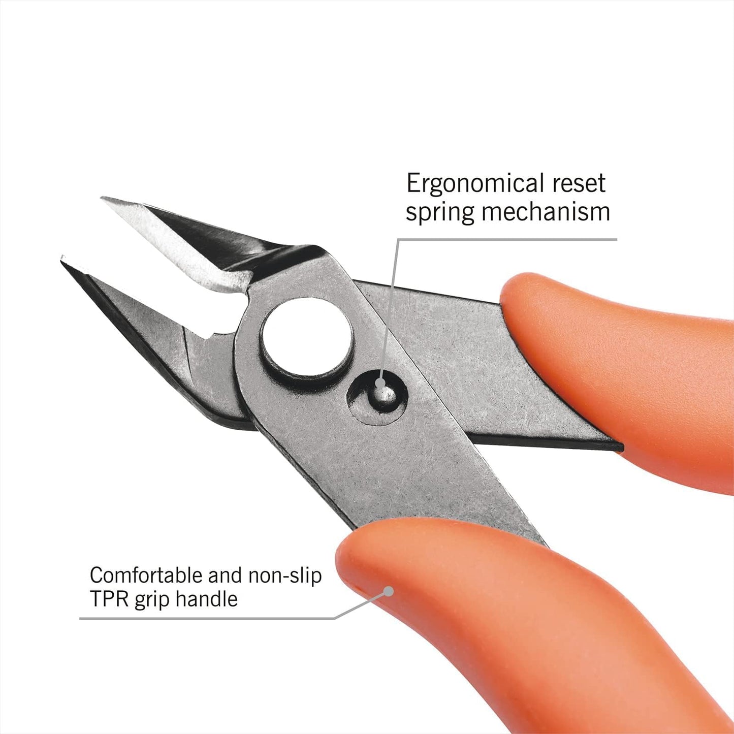 KATA 5-Pack Micro Wire Cutters, Precision Electronics Flush Cutter and Side Cutting pliers, Clean Cut for Model, Jewelry, Model Kits