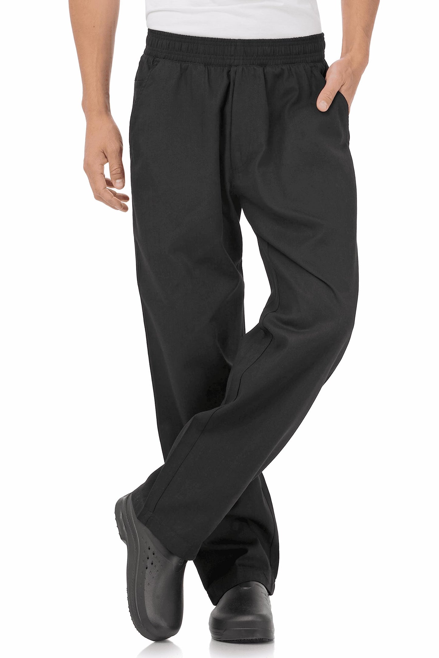 Chef Works Men's Better Built Baggy Chef Pants, Black, X-Large