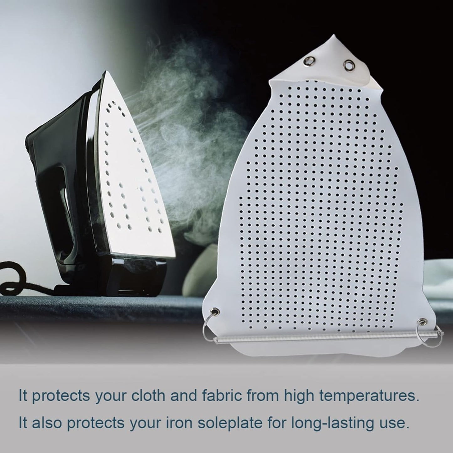 High Temperature Iron Plate Cover Protector, Super Slick Surface Ironing Shoe for Most Irons