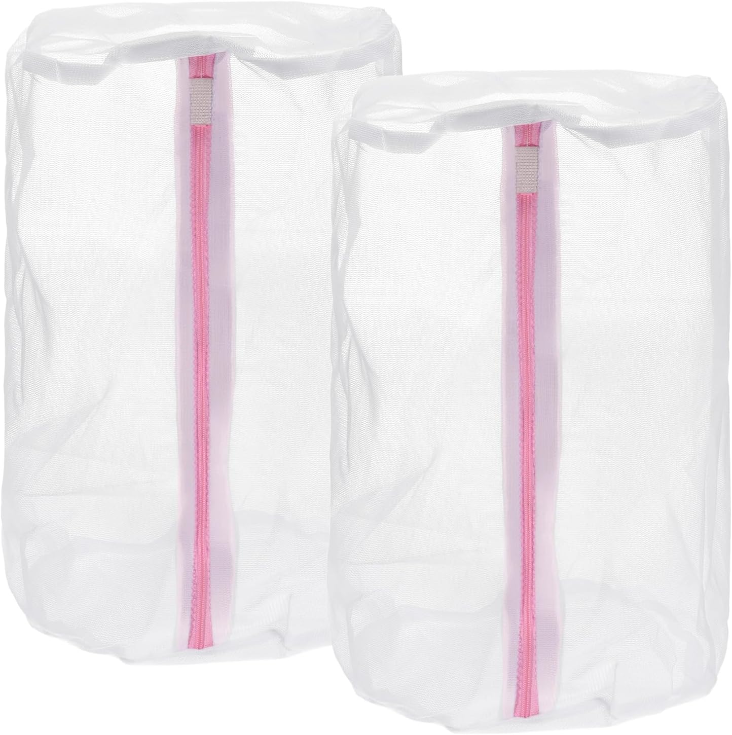 uxcell 2Pcs Shoes Washing Bag - 8.7 x 13 Inch Cylinder Fine Mesh Laundry Bags for Washing Machine