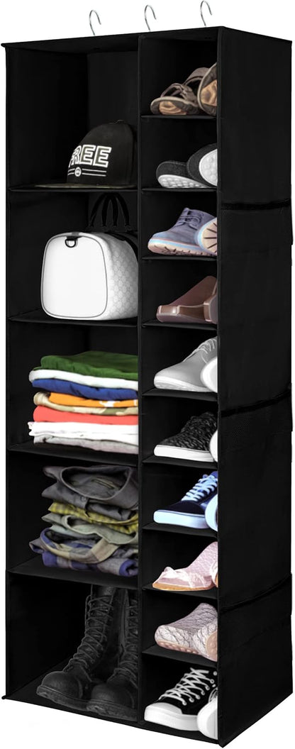 Libeder Closet, 15 Closet 10 5 6 Shoe Organizer for Shelf Hanging Storage Shelves - Shoe Rack Organizer and Compartment