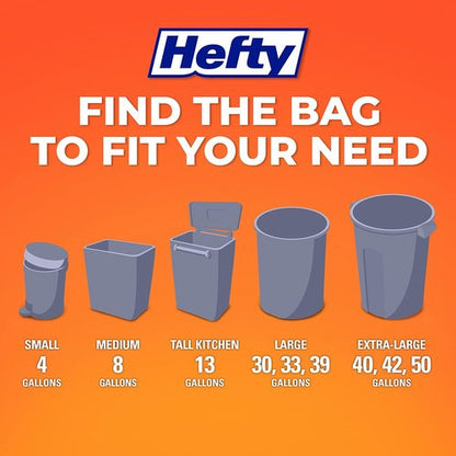 Hefty Small Trash Bags - Fabuloso Scented, 4 Gallon Size, 34 Count Pack