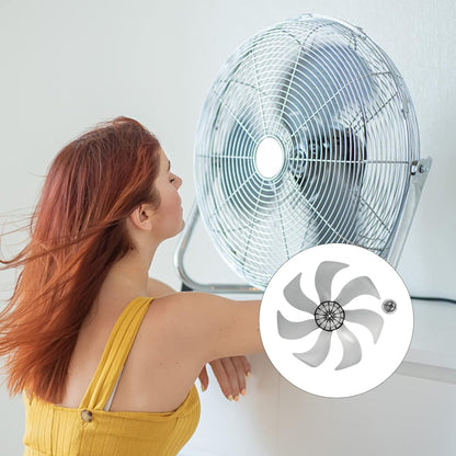 LIFKOME 7 Leaves Fan Blades, 13.4 Inch Electric Table Pedestal Fan Blades Accessories 340mm