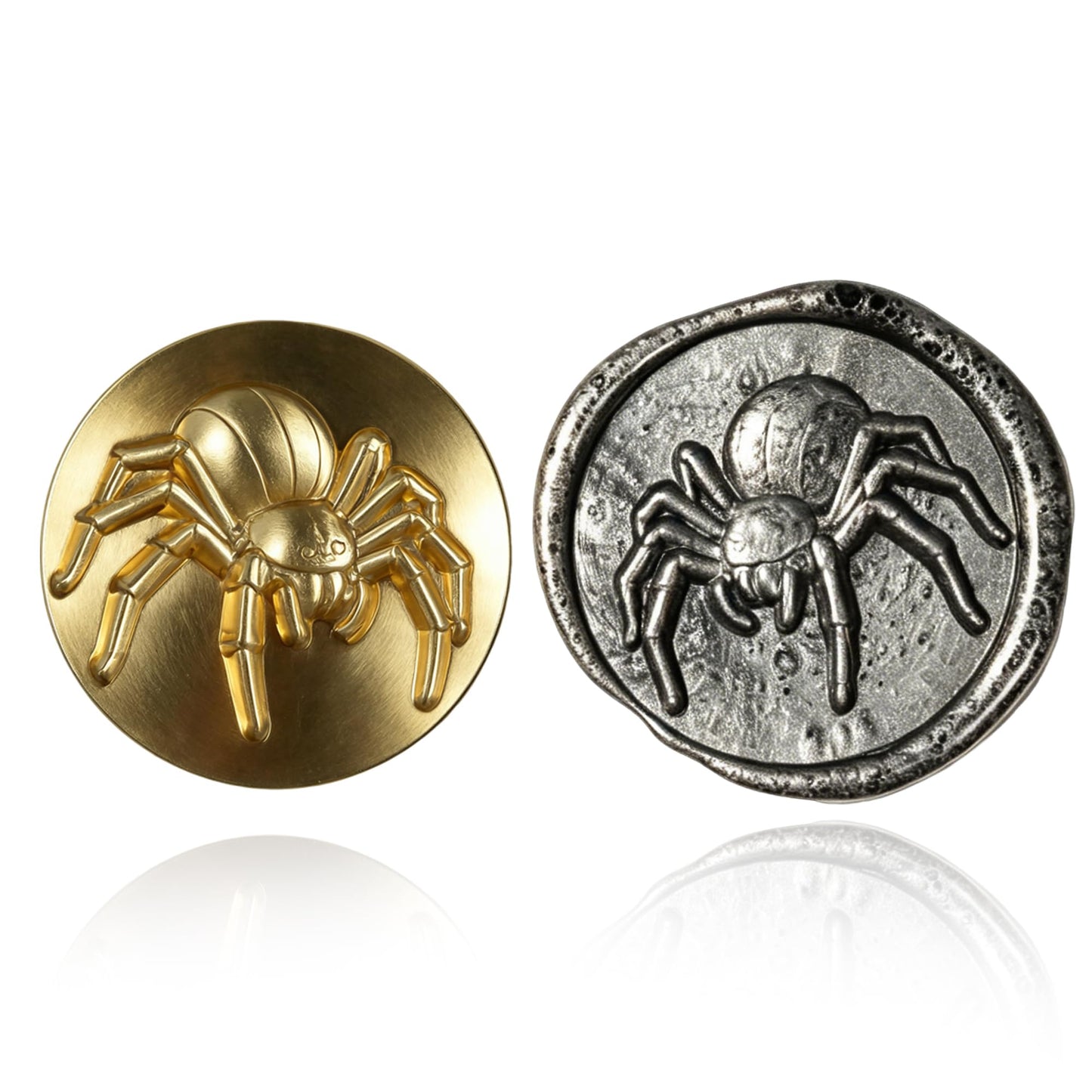 Mceal Wax Seal Stamp Head, 3D Embossed Relief for DIY Crafts, Wedding Invitations, Gift Wrapping, Halloween Collection (Spider)